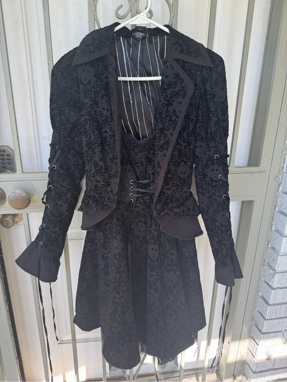 Hot Topic Nightmare Before Christmas Dress AND Jacket SET Size Small